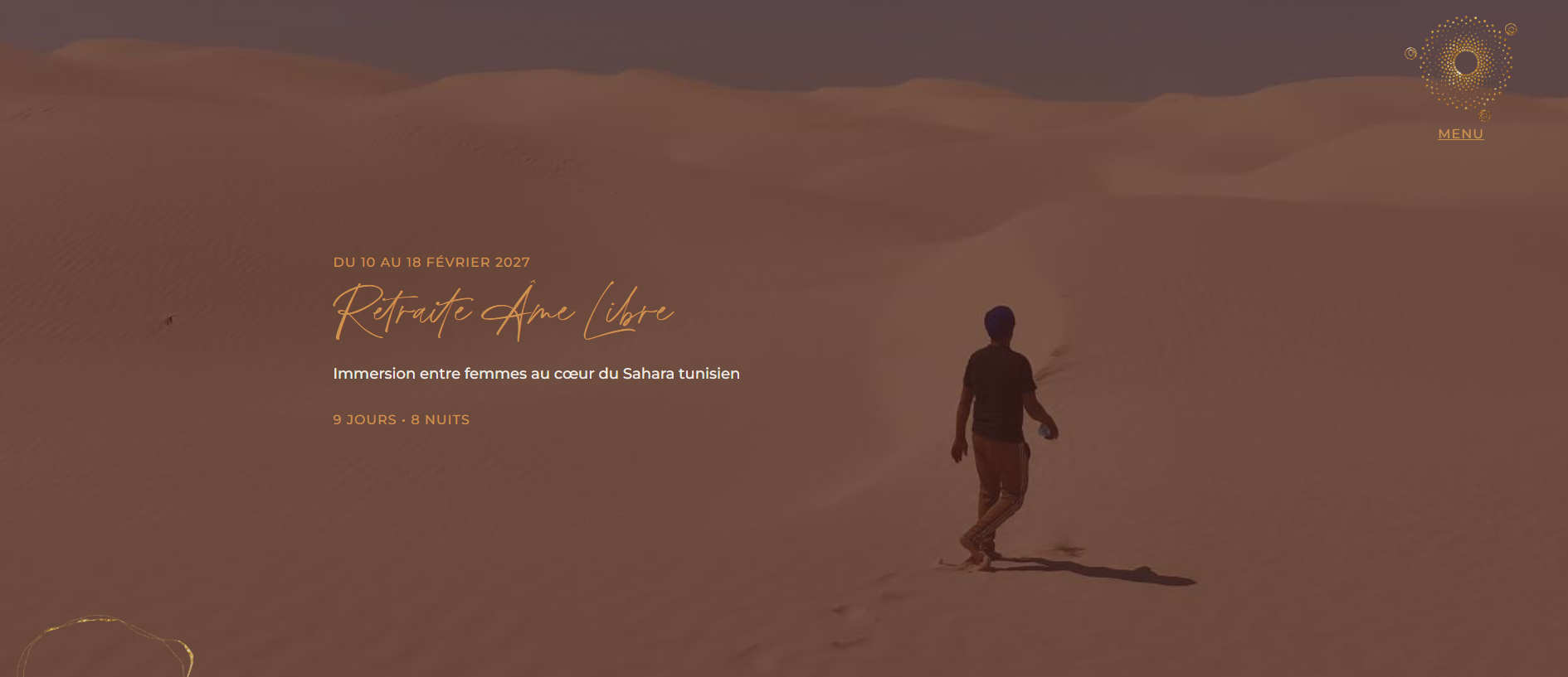 Retraite Âme Libre dans les dunes du Sahara